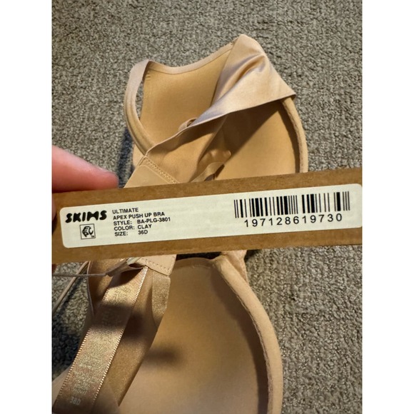 NWT Skims Ultimate Bra Nipple Push-up Bra Clay / 36D - Picture 11 of 11